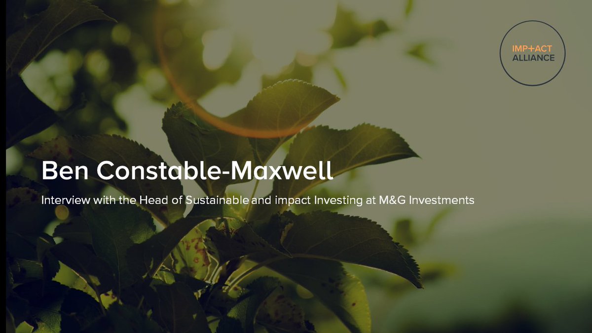 "To understand the social and environmental impact of their portfolios, investors need fund managers to use a common language" read how Ben Constable-Maxwell from <a href="/mandgplc/">M&G plc</a> thinks the <a href="/alliance4impact/">IMP+ACT Alliance</a> ICS platform can help the #investment community 
theglobalcity.uk/resources/case…