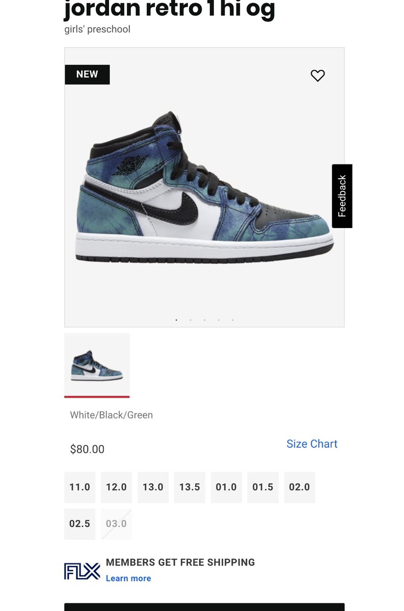 preschool jordan retro 1