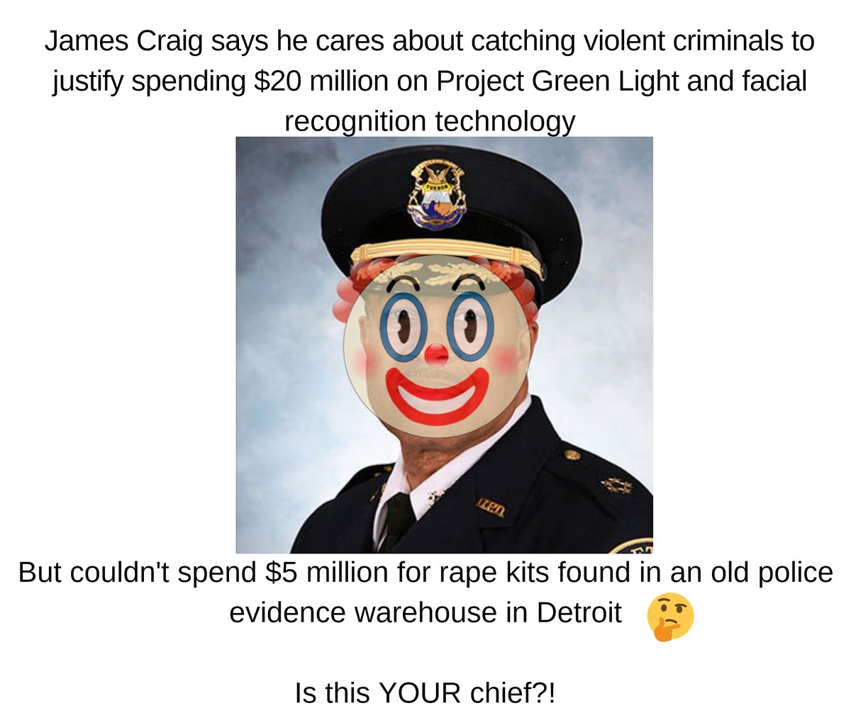 Oh good morning! Just a reminder that James Craig ain't shit, never gone be shit, and he DEFINITELY doesn't give a shit about Black lives especially Black women and girls. #defundpolice #blackoutgreenlight and let's #greenlightblackfutures ✨✨