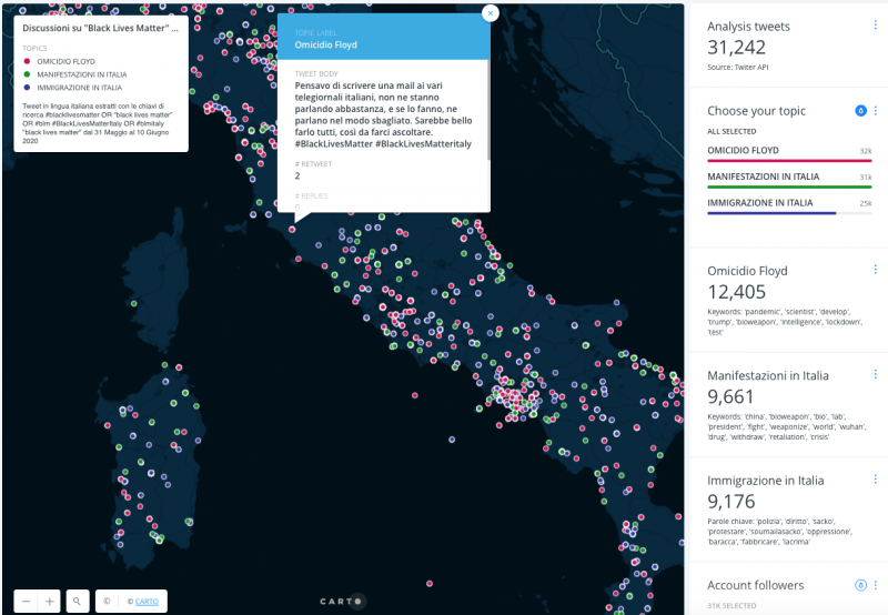 PixdataHQ's tweet photo. Interessante analisi dell' Alkemy Lab in cui vengono mostrate le potenzialità del #SocialListening con riguardo alla protesta #BlackLivesMatters.
https://t.co/3yxtSmin3Q

#DataScience #MachineLearning #DataVisualization https://t.co/TsSHKfEUQG