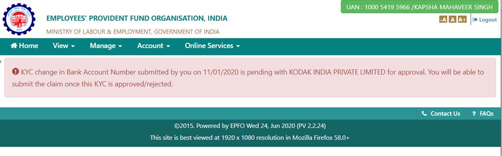 mahaveer221's tweet photo. @socialepfo @PIB_India @PIBHindi @DDNational @airnewsalerts @AIRNewsHindi @PMOIndia @mygovindia @MIB_India @MIB_Hindi @epfobandra  Dear Sir, employer is ready to approve my request, employer is not getting the digital signature from the EPFO Bandra kindly do the needful. below screen shot is for reference https://t.co/lQQgUXPiaA