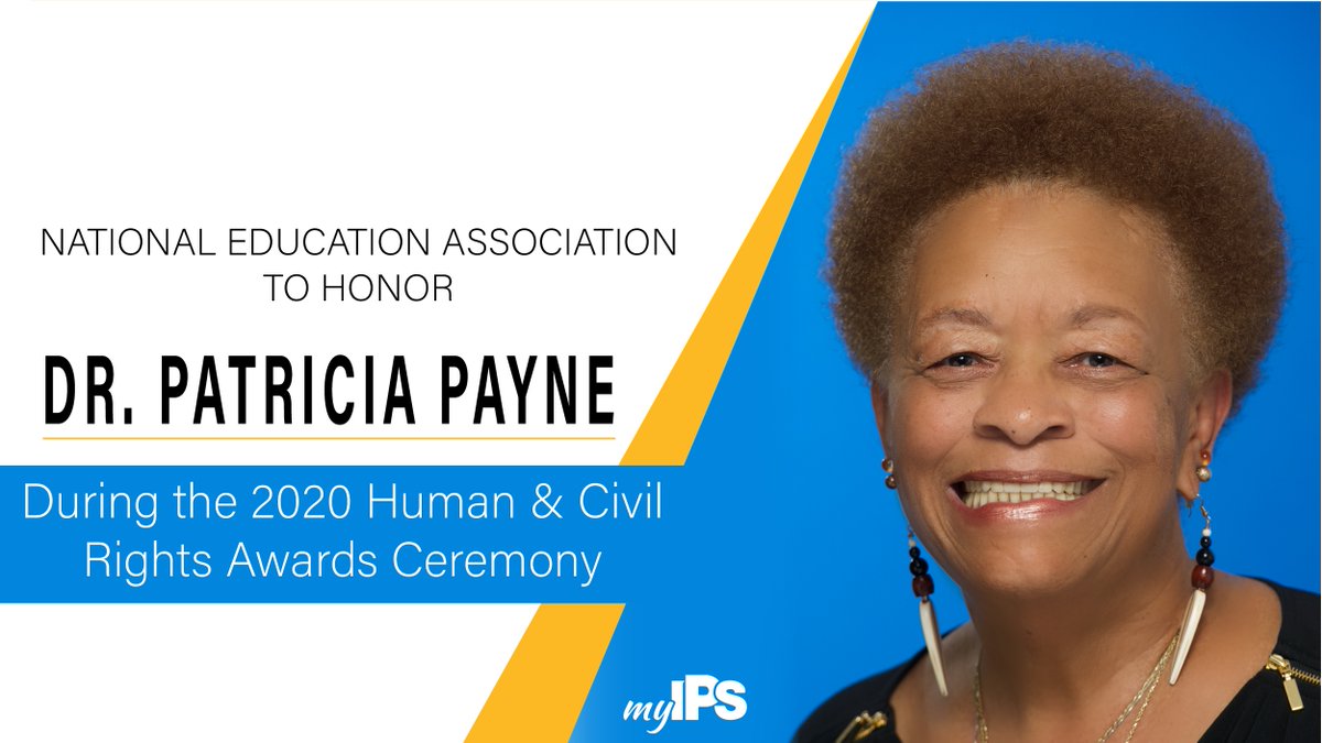 IPSSchools's tweet photo. The @NEAToday will honor Dr. Patricia Payne with the H. Councill Trenholm Memorial Award! This award recognizes educators who free the education profession from inequities based on race. We are so lucky to have Dr. Payne as #myIPS strives for equity!

👉https://t.co/HZQtdETn6N https://t.co/c9AUXE8YeU
