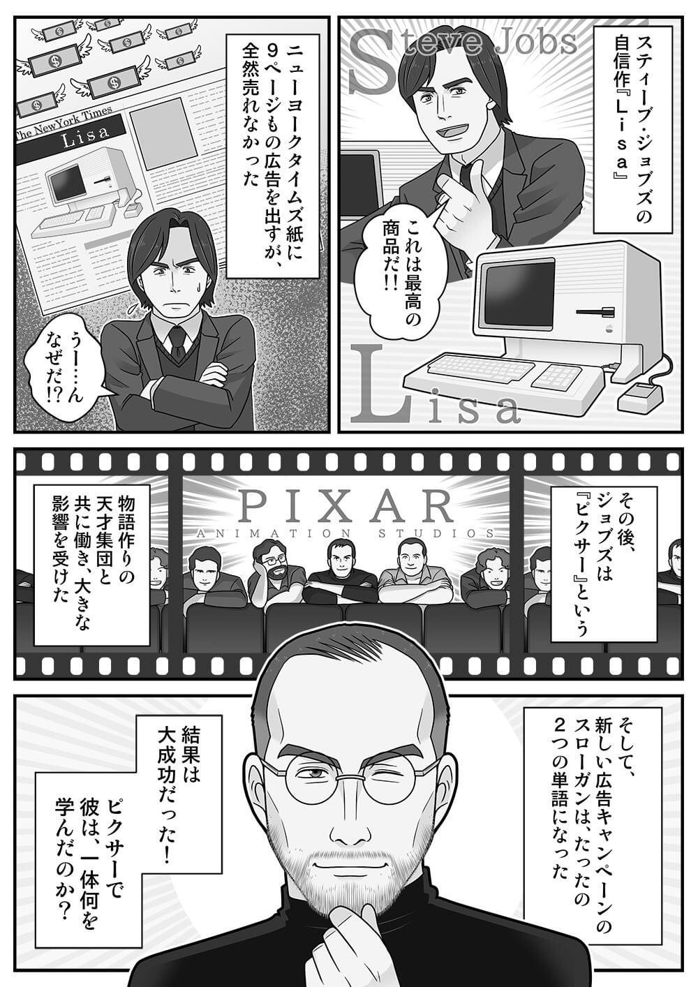 あおずみ そら プロモーションマンガ制作のソランチ スティーブ ジョブズについて 以前このようなマンガを描かせていただいたことがあります 仰天ニュース T Co R6zs3gz3yl Twitter
