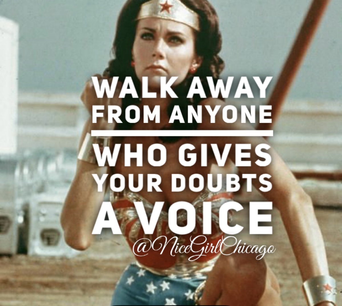 NiceGirlJenn's tweet photo. #ww #wonderwoman #doubts #fear #noexcuses #nicegirlsfinishlast https://t.co/ImR5kXS13d