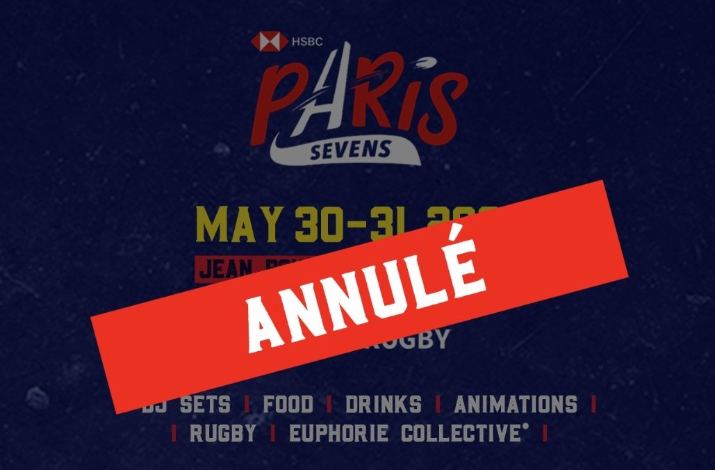 ❌ @WorldRugby_FR vient d'annoncer l'annulation de la fin de saison 2019-2020 du circuit @WorldRugby7s et donc du #ParisSevens.

🙌 Nous vous donnons donc rendez-vous en juin 2021 ! 

Toutes les infos 👉 ffr.fr/actualites/equ…