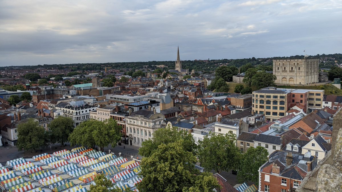 Until finally we came to the top of the tower, and saw the city of Norwich spread out before us.
