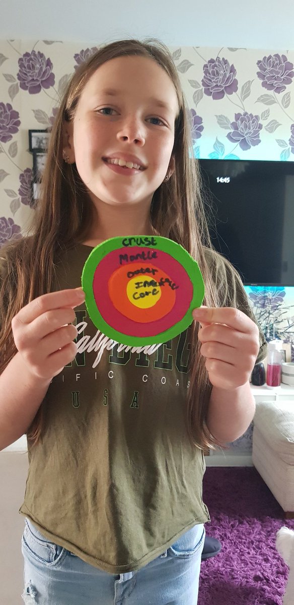 Todays bit of homework for Eloise... the earth's core made out of silk clay!! 
<a href="/springwoodyear3/">Year 3</a>