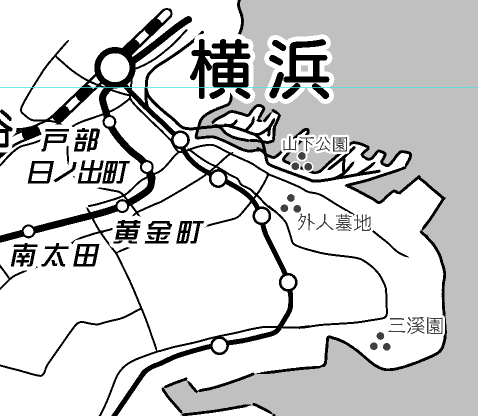 横浜を書いてたのだが、路線がちょっと寂しかったので微妙に盛った 