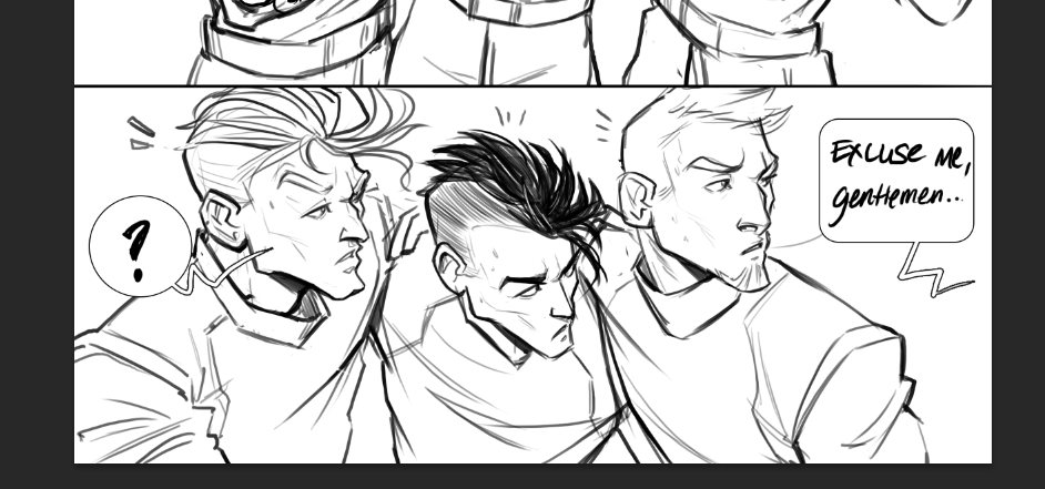 small panel #wip from a new comic-strip I'm currently workin on!
Drawing the boys in their younger years (~around their 18-20ies) is so MUCH FUN bc changing their hairstyles and adding some more "style" in order to make them appear cooler is so hilarious haaa