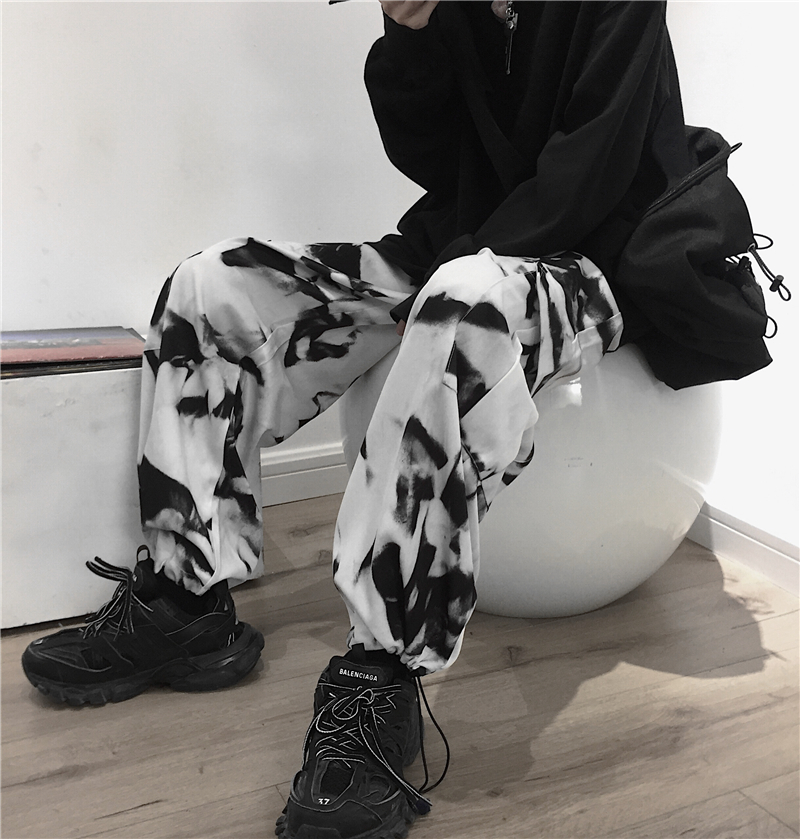 Fashionharajuku Official Twitterissa 原宿系モノトーン配色がメンズライクな雰囲気の総柄カーゴパンツ Fashionharajuku 原宿系 韓国ファッション 夏服 可愛いコーデ メンズファッショ 量産 カーゴパンツ 総柄 量産型 韓国通販 レディースファッション