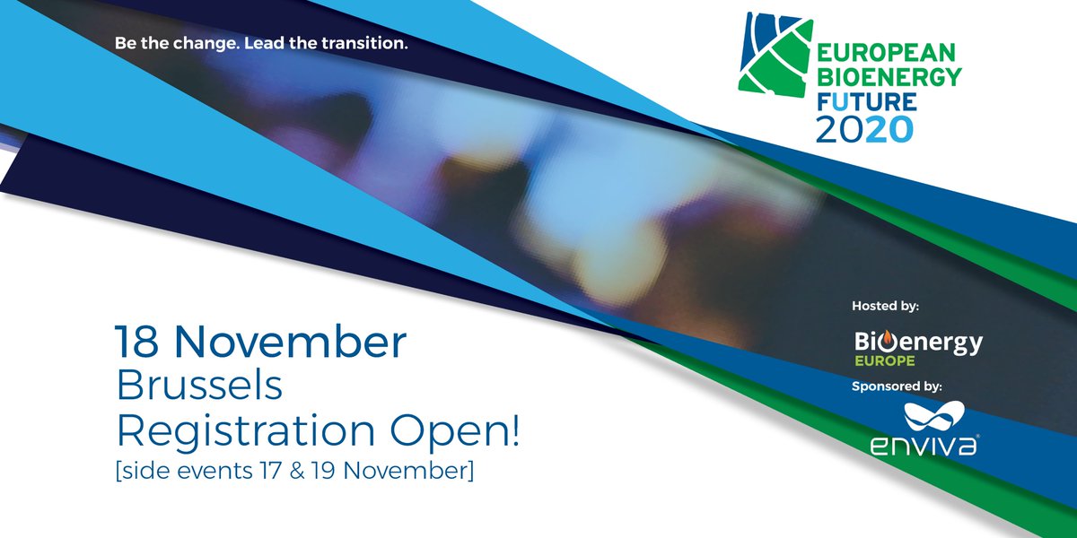 📢European Bioenergy Future 2020 is ready for you! Website is live - packed with all the info you'll need to attend! EBF2020 is set to be one of the biggest #Bioenergy events of the year so #RegisterNow.

🌱#EBF2020 #leadthetransition🌱

More info: conference.bioenergyeurope.org