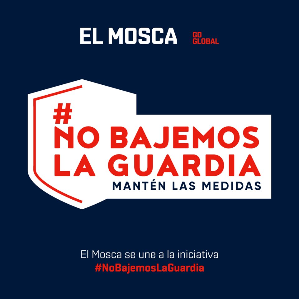 transp_elmosca's tweet photo. Desde #TransportesElMosca nos unimos a #NoBajemosLaGuardia, mantén las medidas. Una iniciativa para hacer más visible la actual situación y concienciaros sobre la importancia de cumplir todas las medidas estipuladas post-confinamiento.
Más info aquí: https://t.co/yTknK9PgN6 https://t.co/tcRmGl8TRI