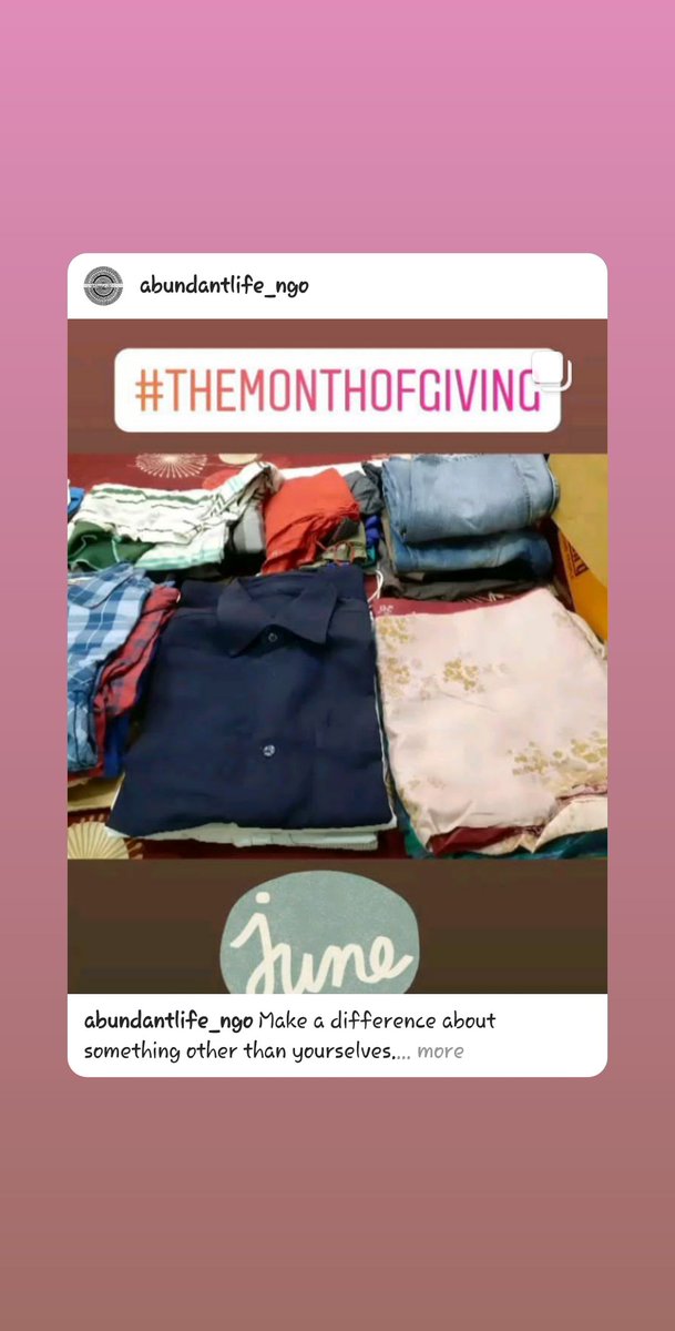 AbundantNgo's tweet photo. The more we give, the wealthier we feel.
#BecauseYouCan
Our ALfamily member @AVINASH48062281 has made us proud. We are grateful. Thanks for supporting and showing us the way.
A month of giving - June 2020
#AMonthOfGiving
#HumanityInAction
#KindessIsInTheAir
#Altruism https://t.co/wVyKLhhoI0