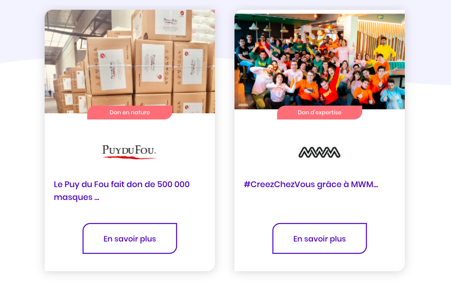 Quel point commun entre <a href="/PuyduFou/">Puy du Fou</a> et <a href="/MWMcompany/">MWM</a> ? Ces deux acteurs du divertissement se sont engagés face au #COVID19, l'un grâce à des dons en nature, l'autre en mettant à disposition sa plateforme d'édition musicale ! A découvrir sur #TousPourTous ➡️ bit.ly/2MVbbsO