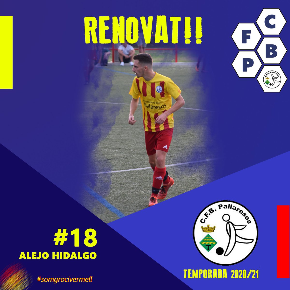 PallaresosCfb's tweet photo. ‼️RENOVACIONS‼️4 JUGADORS FORMATS AL NOSTRE FUTBOL BASE:
- Agus jugarà la seva setena temporada al club.
- Tarifa, la vinent serà la quarta temporada vestint la senyera.
- Alejo jugarà la tercera temporada.
- Xavi l'any vinent seguirà amb nosaltres. https://t.co/55TAcllQCm