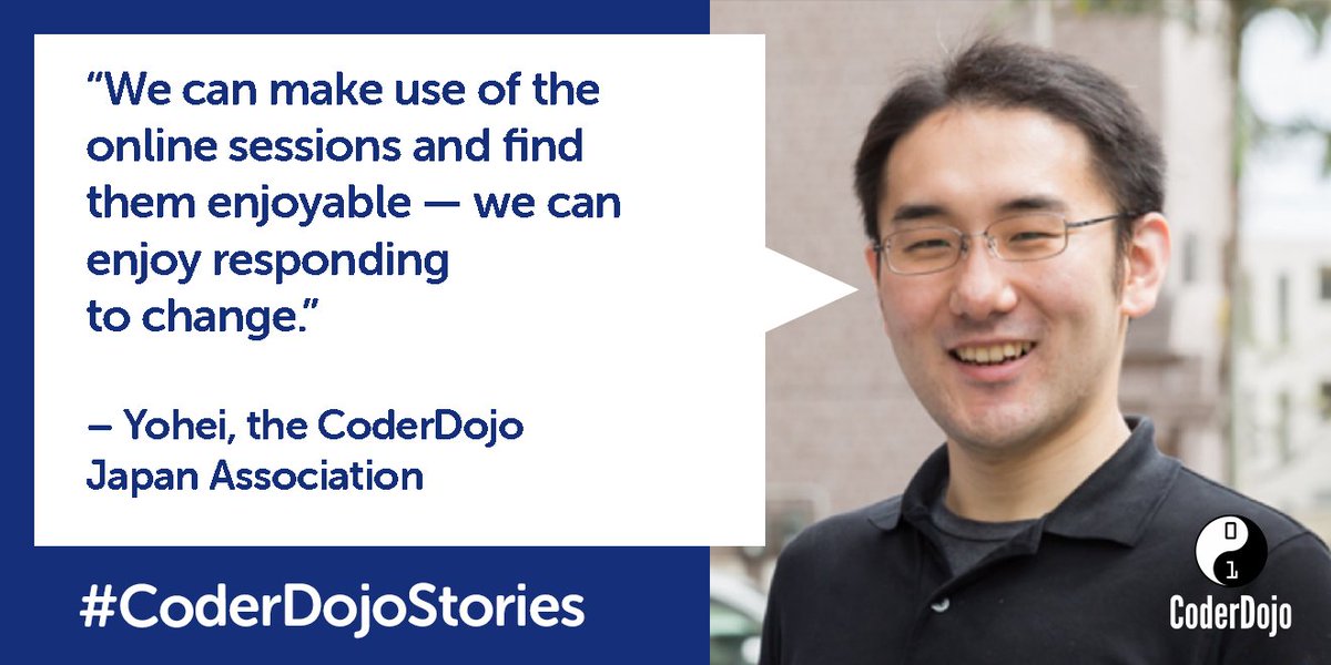 CoderDojo's tweet image. If you’re thinking of moving some of your Dojo activities online, then be inspired by this interview with Yohei from @CoderDojoJapan
Learn how the community in Japan responded to change & discovered new opportunities 💡
👉coderdojo.com/2020/06/18/how…
#CoderDojoStories