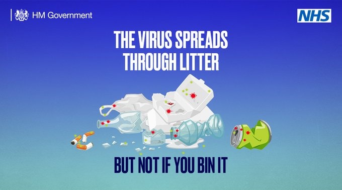 DevonCC's tweet image. If you’re outdoors meeting friends, please don’t leave litter behind. 

Bin it, or if the bin is full, take it home with you. Don’t risk spreading the virus in Devon.

Protect yourself, your family and our communities.

#DoItForDevon | #StayAlert