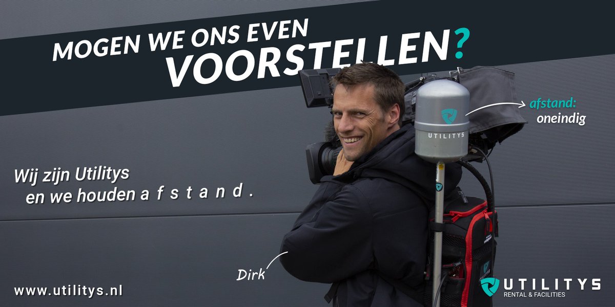 UtilitysNL's tweet image. Meer weten? Kijk op utilitys.nl
#utilitys #broadcast #rental #facilities #4G #WMT #mobileviewpoint #socialdistancing