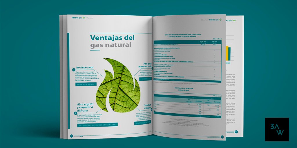 3awnetwork's tweet photo. The #3AWNetwork would like to share with you the wonderful work of our #graphicdesigners in Spain, who won the 2019’s prize for developing the 2018 Annual Report from #RedexisGas. Congratulations @3awspain!
Leave us your thoughts!
#LovingTheTalentOfOurTeam #BrandsBeyondBorders https://t.co/oia6yJBEbY