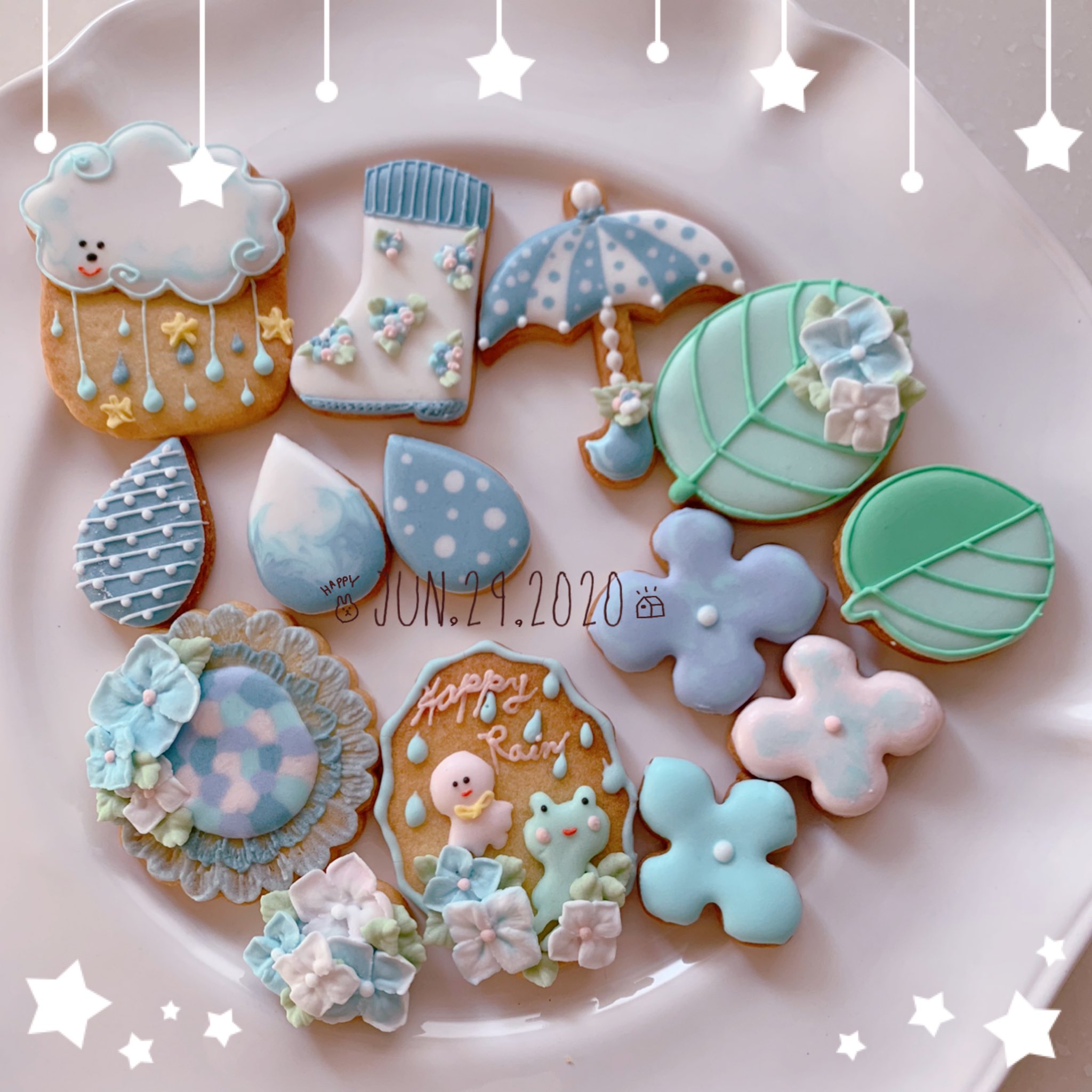 ぼりぼり 梅雨をイメージしたアイシングクッキー アイシング アイシングクッキー 梅雨 紫陽花 お菓子作り好きな人と繋がりたい お菓子作り T Co Po2jczo8b6 Twitter
