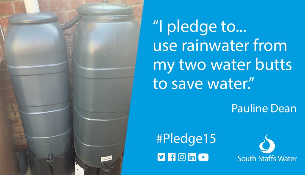 SthStaffsWater's tweet photo. Pauline loves to #UseWaterWisely and pledges to use rainwater from her two water butts to save water.

Top job Pauline!

#Pledge15: https://t.co/MBVyDwsBUq https://t.co/BMiOiHmCEs