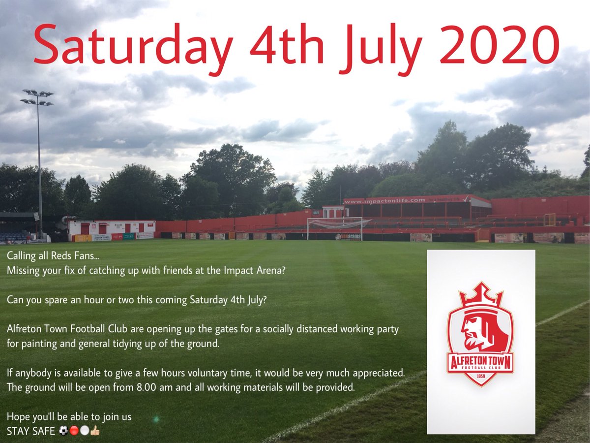 ATFCSA1's tweet photo. @alfretontownfc fans
Last season came to an abrupt halt but preparations are underway again with ground maintenance. Can you please help us? https://t.co/TZCh0GFQIw