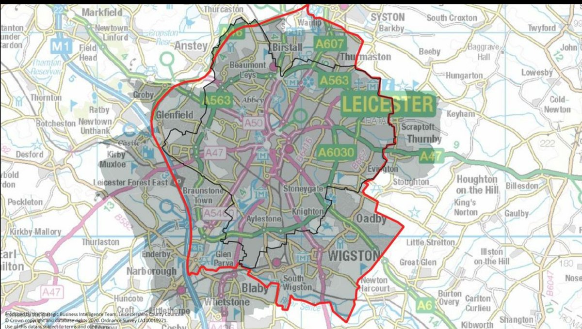 The boundaries of #LeicesterLockdown have been set, including the City of #Leicester, and surrounding areas of #Birstall, #Thurmaston, #BraunstoneTown, #Glenfield, #GlenParva, #LeicesterForestEast & #ThorpeAstley 
Remember: Symptoms ➡️ Isolate ➡️ Test!