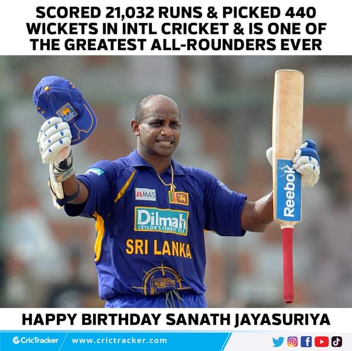 Join us in wishing Sanath Jayasuriya, a very happy birthday 