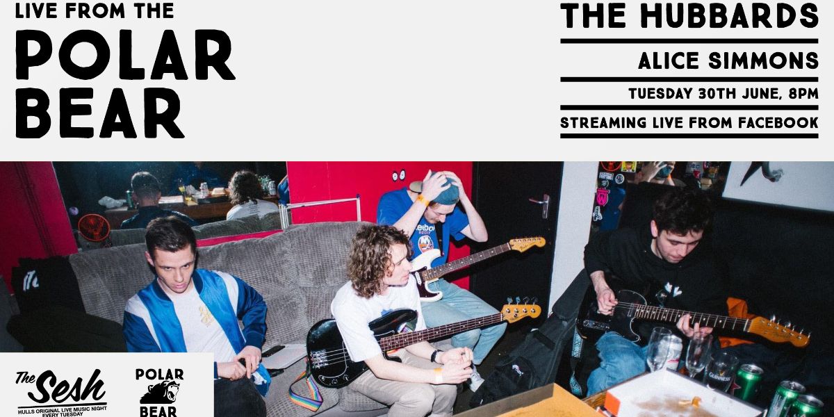 Tonight is the night 🎉 

First LIVE FROM THE POLAR BEAR streaming session tonight at 8pm with Hull-born indie/grunge-pop four-piece <a href="/thehubbards/">The Hubbards</a> and support from Alice Simmons and her incredible voice. 

More information and rsvp on our FB event 👇 
bit.ly/2CzmV24