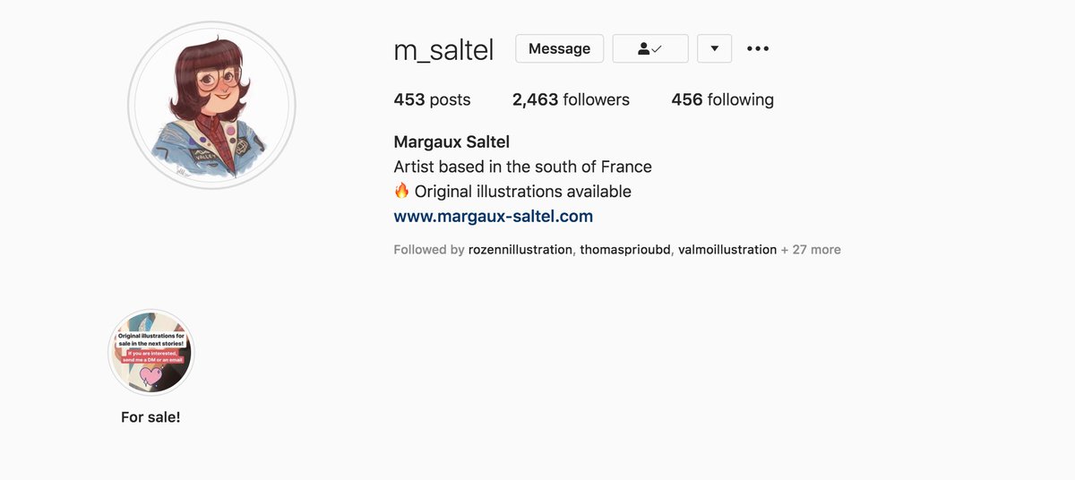  @m_saltel (il faut aller suivre cette jeune personne sur l'instagram, parfois elle met des choses à vendre en story)   https://www.instagram.com/m_saltel/?hl=en 