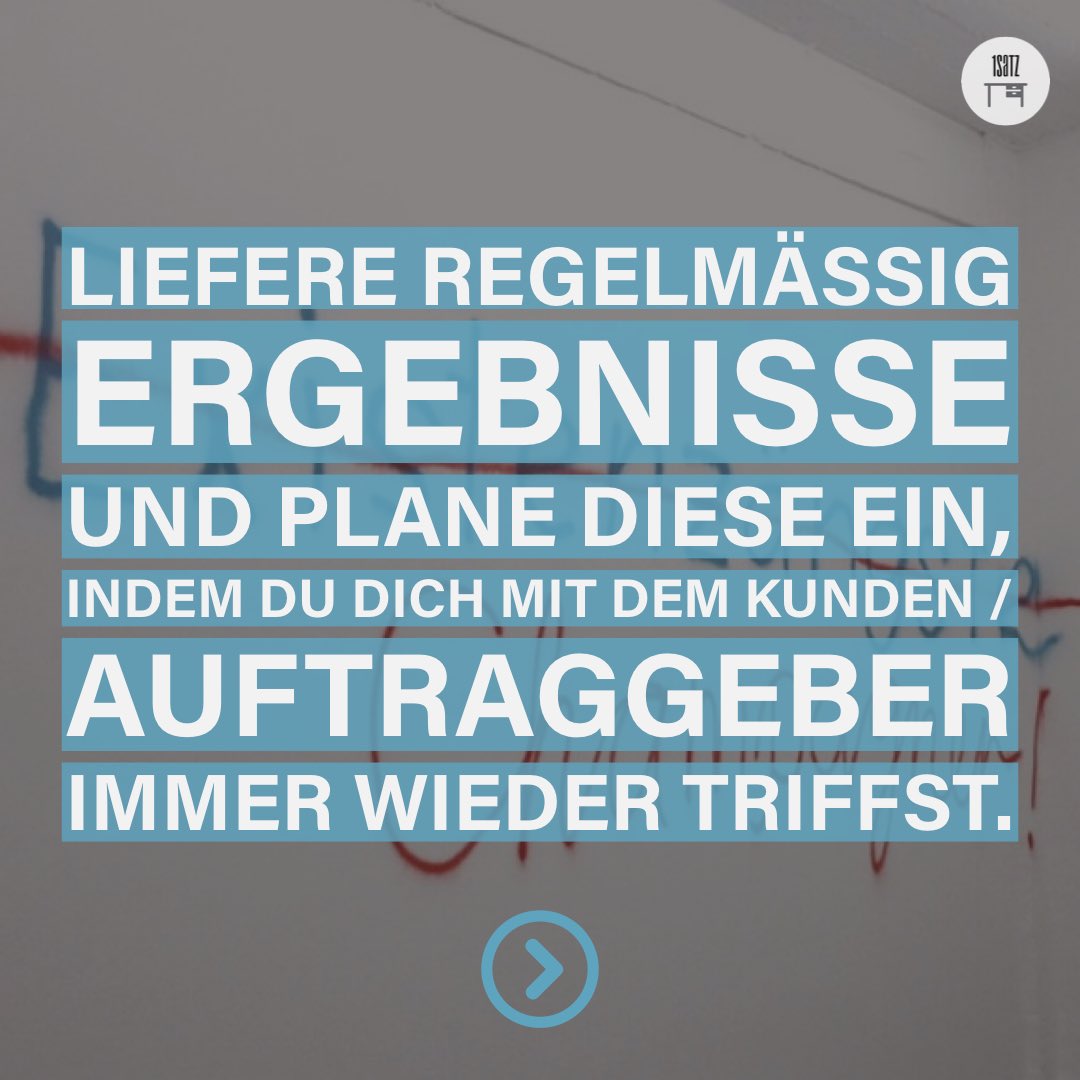 1satz1's tweet image. Ergebnisse entstehen weit vor Abschluss eines #Projektes, darum liefere sie regelmässig.

2 Vorschläge, Wie Du #Ergebnisse liefern kannst, auch wenn Dein Projekt unterwartet / mittendrin abgebrochen wird.

#1satz #erfolgreich #projektmanagement