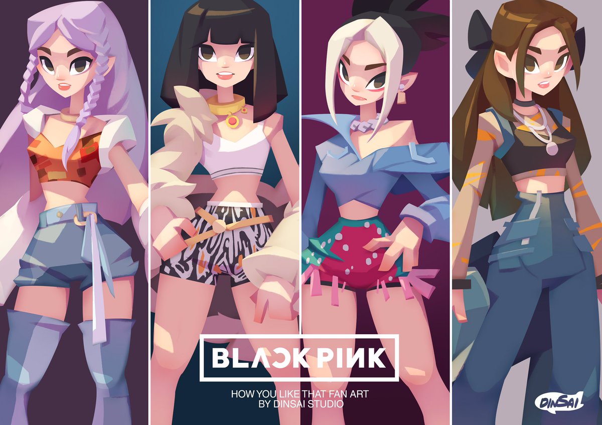 DinsaiS's tweet photo. [ BLACKPINK :HOW YOU LIKE THAT Character Design Fan Art] Dinsai Studio 2D fan art #BLACLPINK #blackpinkhowyoulikethat #HowYouLikeThatMV #HowYouLikeThatLisa #HowYouLikeThatJisoo #HowYouLikeThatrose #HowYouLikeThatJennie https://t.co/dKIMLfI4eF