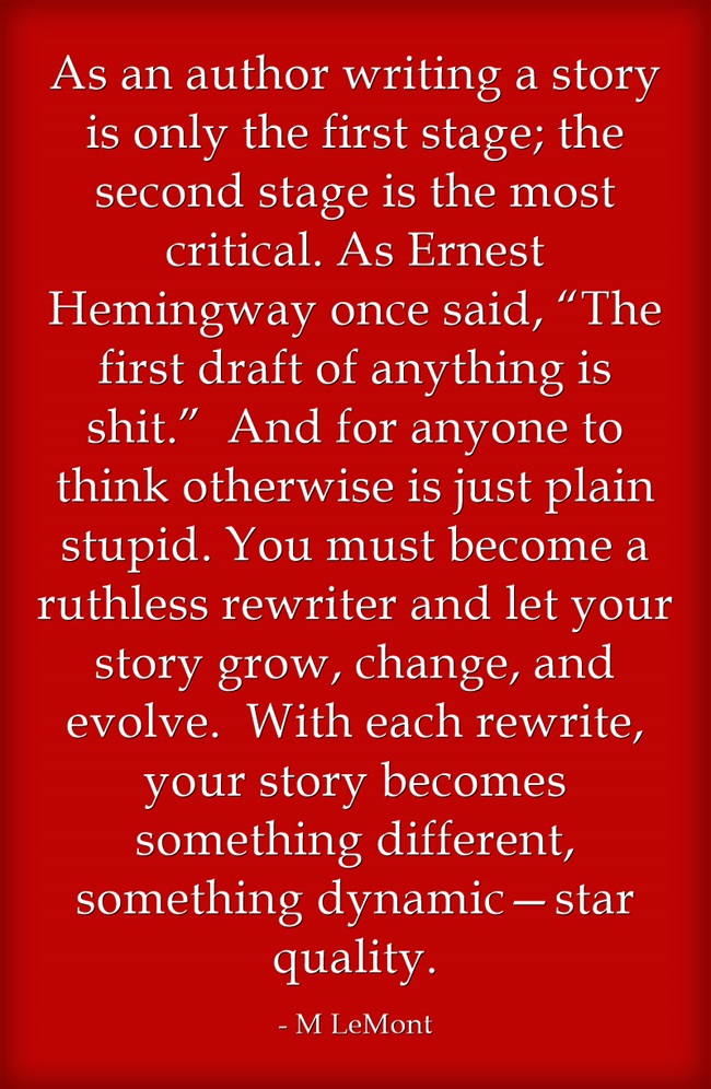 Writer's Tip: Ernest Hemingway: “The first draft of anything is shit ...