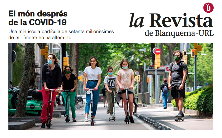 ✉ Acabem d'enviar La Revista de <a href="/Blanquerna/">Blanquerna</a>, per primer cop en línia! 
Al web de La Revista hi trobareu un reportatge i opinions d'experts <a href="/Blanquerna/">Blanquerna</a> sobre la #COVID19 😷, una entrevista a la Dra. Emília Sánchez i a l'<a href="/Alumni_Salut/">Alumni Salut Blanquerna</a> Alejandro Calvo.
➡️ publicacions.blanquerna.edu/larevista