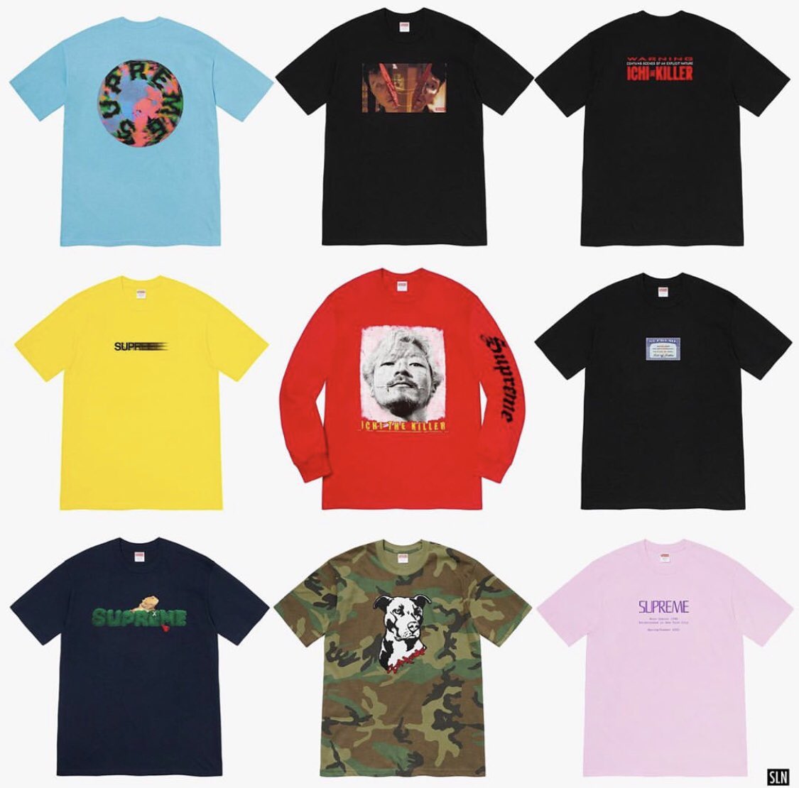 Supreme Summer 2020 T-Shirt Collection