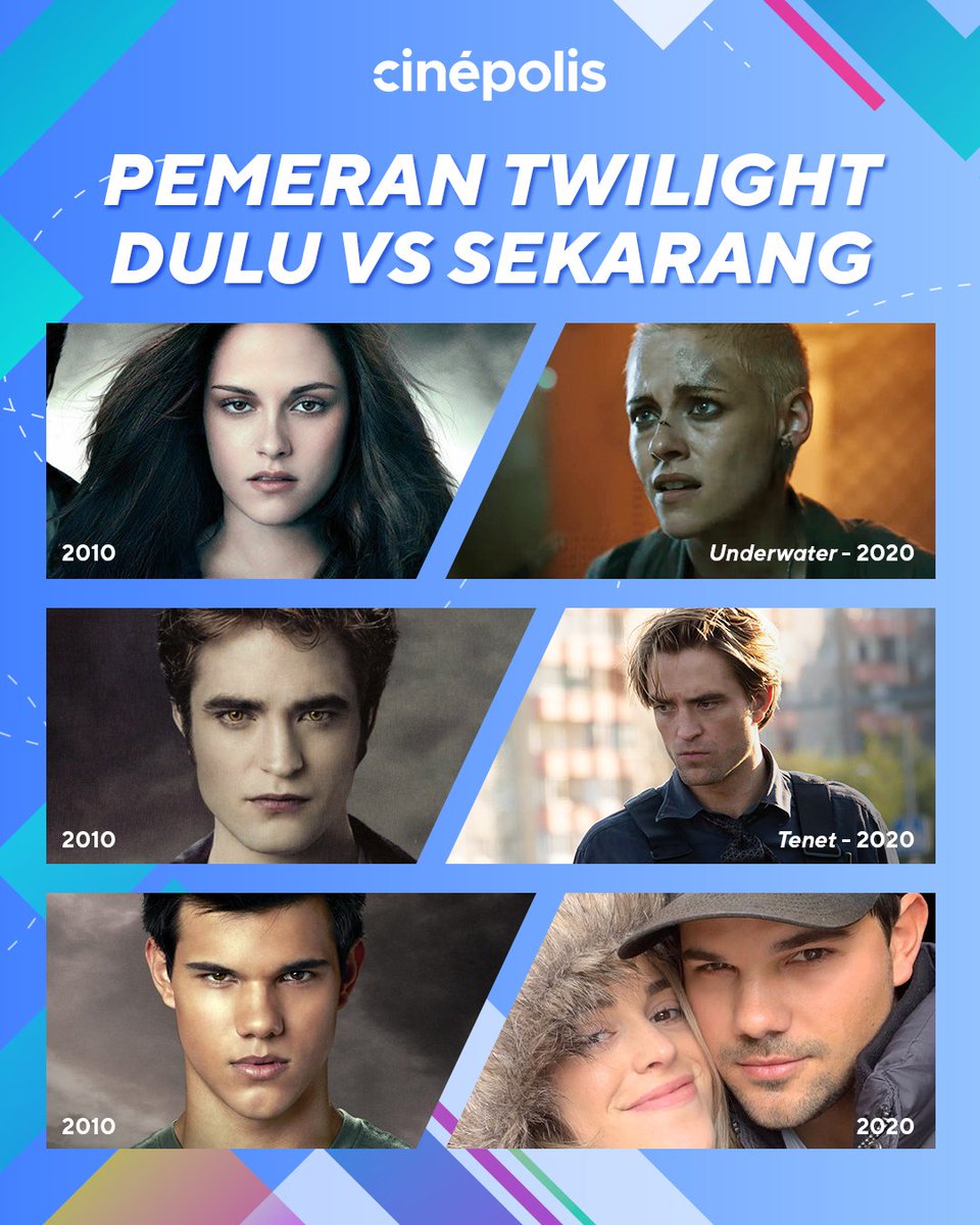 cinepolisID's tweet image. Tepat 10 tahun lalu, #TwilightEclipse dirilis di bioskop! Wah, beda banget ya pemeran Twilight dulu dan sekarang. Siapa nih yang masih jadi favoritmu?
