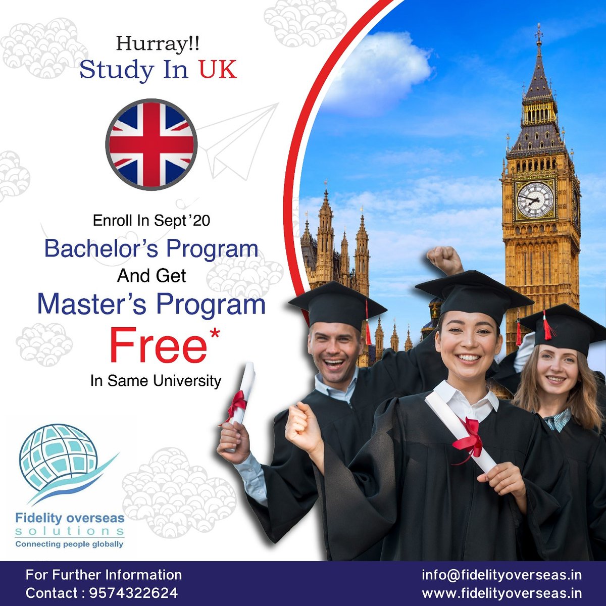 Apply for Uk study visa with us and get Master's complete at no extra cost

#fidelityoverseas #fidelityoverseassolutions #ukwithoutielts #UKStudyVisa  #studyabroad