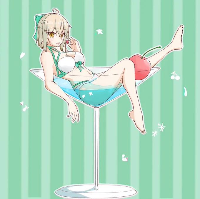 疲れる日々に沖田さんカクテルはいかがですか?

#fgo 