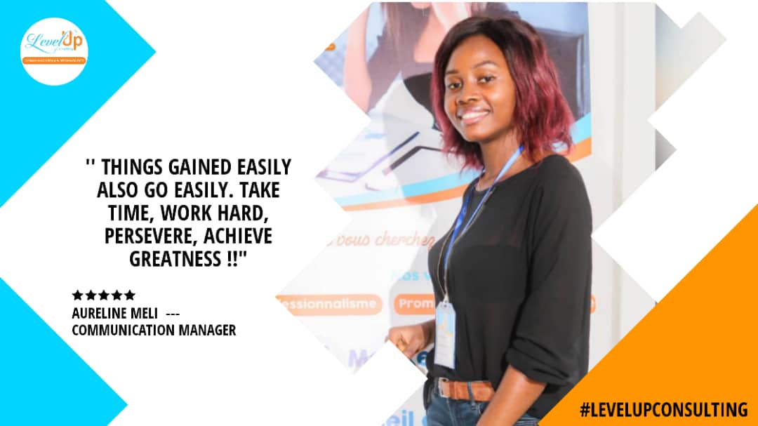 LevelUpConsult5's tweet photo. #LevelUpTeam💪
Nom: AURELINE MELI
Titre : COMMUNICATION MANAGER
Leitmotiv : '' Les choses gagnées facilement vont aussi facilement. Prenez du temps, travaillez dur, persévérez, atteignez la grandeur !! "
#levelupconsulting
#levelupteam
#motivation https://t.co/8b4oTf1qsE