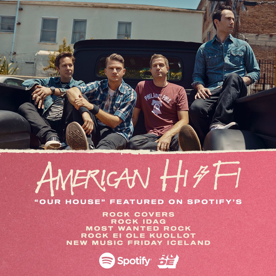ruderecords's tweet image. Huge thanks to @Spotify for adding @AmericanHiFi OUR HOUSE to these cool playlists💥👇🏽
#RockCovers: spoti.fi/2VrIGHC 
#RockIdag: spoti.fi/3g6utrJ
#MostWantedRock: spoti.fi/2YIzZuD
#NMFIceland: spoti.fi/3fZBNVP
#RockEiOleKuollot: spoti.fi/3hYemy2