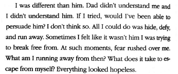  YG's childhoodHis mother teachs him the piano from a young age. When he is around 12 years, she dies in the fire of his house. From then on, he lives with his father with whom he doesnt get along. He feels trapped and unable to express himself.