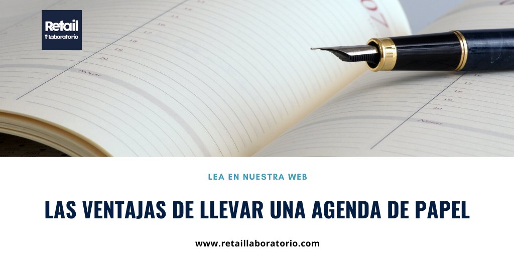 RetailLaborator's tweet image. En un mundo totalmente digitalizado puede parecer una locura llevar una agenda de papel; pero le sorprendería saber las ventajas que éste sistema puede tener.
Léalo en nuestra web: ow.ly/Pvht50AlDz6