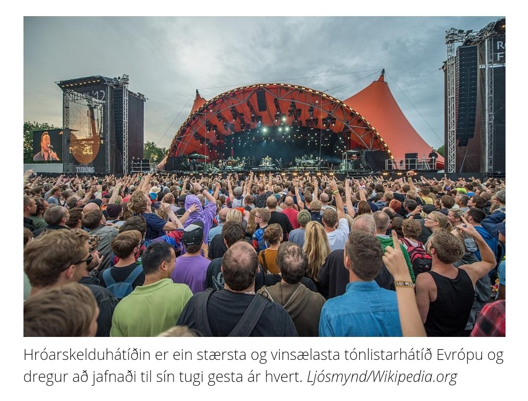 Ja það er nú gott að heilu tugirnir skelli sér á Hróarskeldu á hverju ári