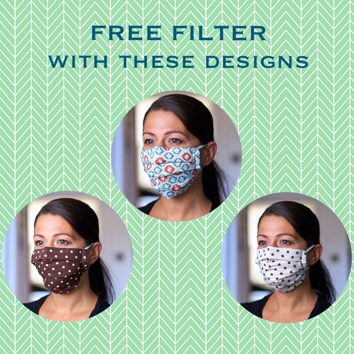 CraftyAshShop's tweet photo. Don’t forget, these #FabricFaceMasks come with a built in pocket for a filter. Get a FREE FILTER with these three designs @craftyashshop! #FilterPocketMask #WashableFaceMask #ReusableFaceMask https://t.co/010A5lao2k
