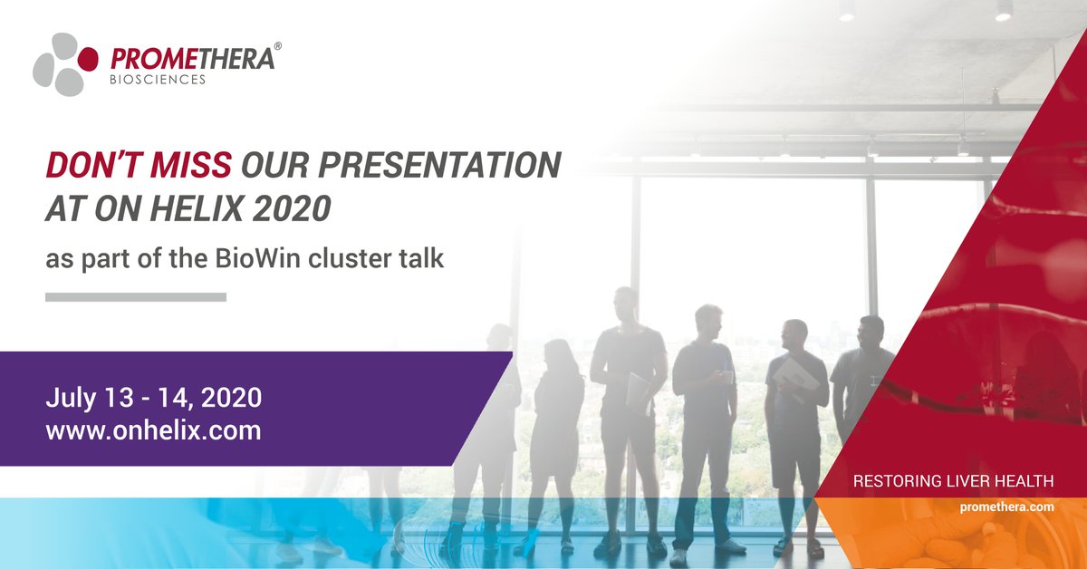 We look forward to presenting at #OnHelix20 hosted by <a href="/OneNucleus/">One Nucleus</a> on July 13-14 as part of the <a href="/BioWin_asbl/">BioWin</a> cluster. Learn more about the event at onhelix.com
