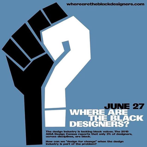 typeroom_eu's tweet photo. Where are the black designers?
A brand new initiative against systemic racism in the creative industry searches for answers @watbdsgners
https://t.co/9tuNMcYCLk
#diversity #inclusivity #BIPOC #designcensus #racism #BlackLivesMatter #wherearetheblackdesigners https://t.co/wUYW0kALFt