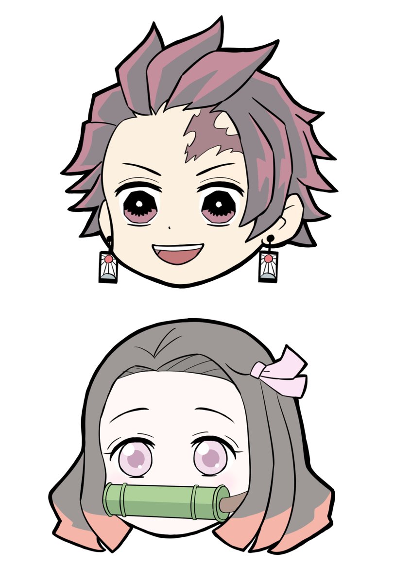 グミ プラバン用元画像 プラバンは焼くと色が濃くなるので薄くします 主線は濃いまま なんか善逸の目がでかすぎた 禰豆子よりでかいわ笑 かまぼこ隊 鬼滅の刃