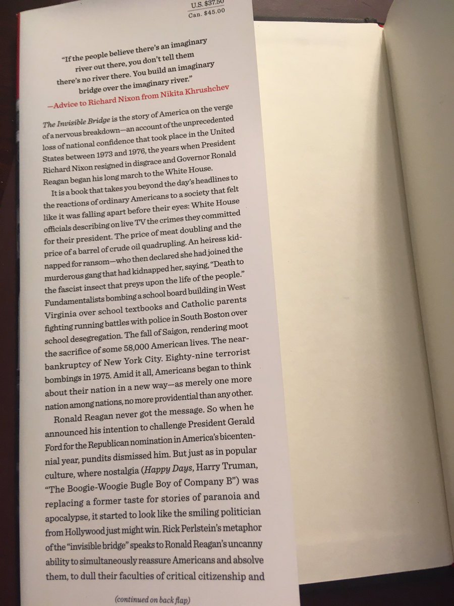 Suggestion for June 30 ... The Invisible Bridge: The Fall of Nixon and the Rise of Reagan (2014) by Rick Perlstein.
