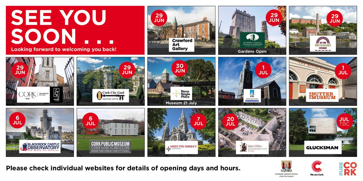 After a lot of prep work, we're so glad to be incredibly close to announcing our reopening date along with the other great cultural venues in Cork! 
There will be a few changes so you can access the gallery safely and socially distanced. We'll keep you posted!