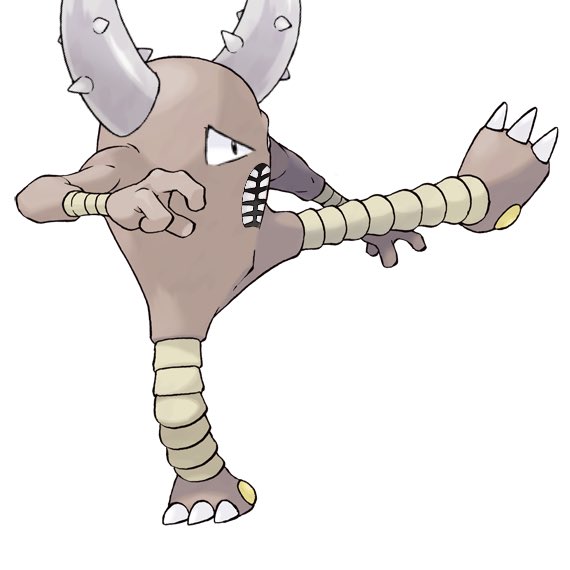 ポケモンカイロス化計画 No.106 サワムラー 角なしと角あり 個人的には